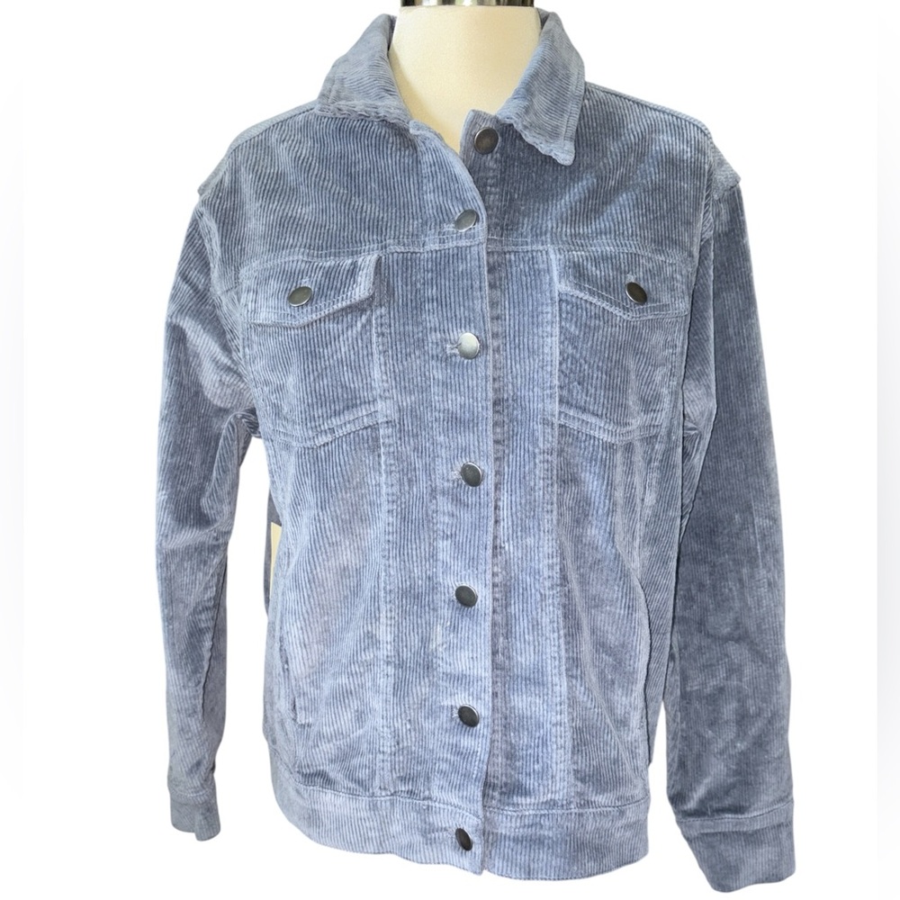 Cactus + Pearl jacket corduroy button down front long sleeves w/buttons Sz L NWT